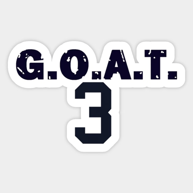 Babe Ruth G.O.A.T. Design Sticker by Bleeding Yankee Blue